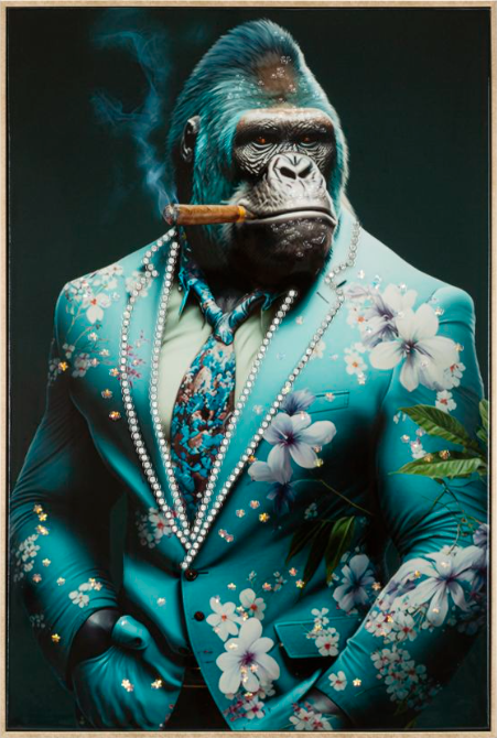 DIPINTO SU TELA LACCATO KONGY