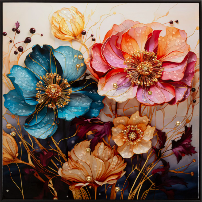 DIPINTO SU TELA LACCATO NARCY