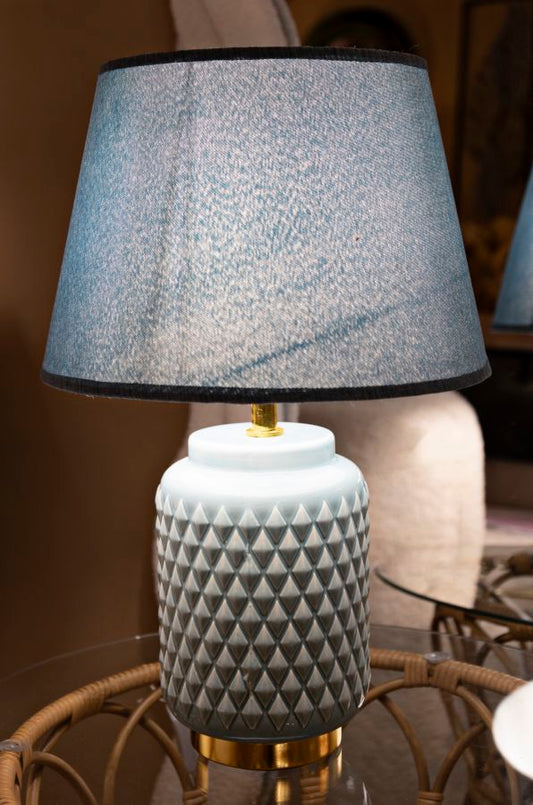 LAMPADA DA TAVOLO SQUARE CELESTE