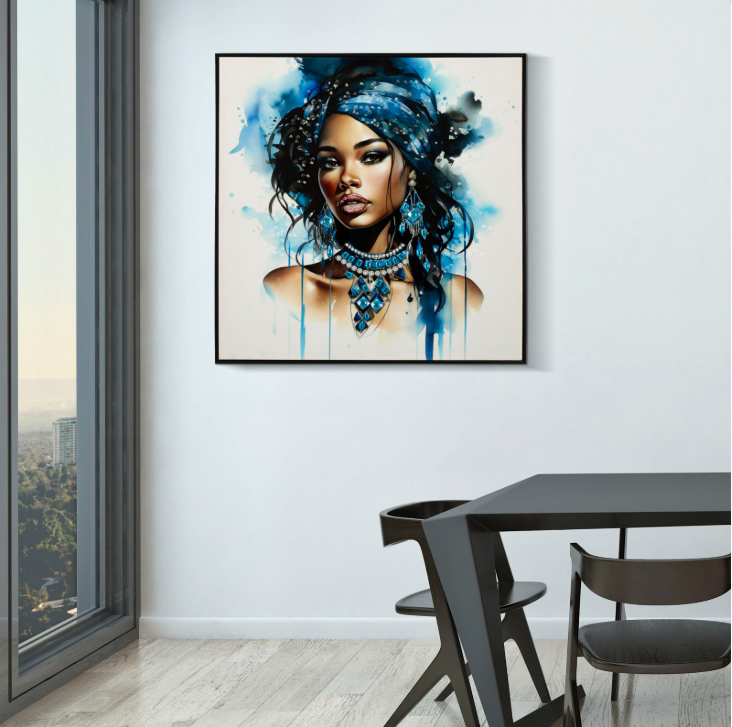 DIPINTO SU TELA LACCATO ALTEA B