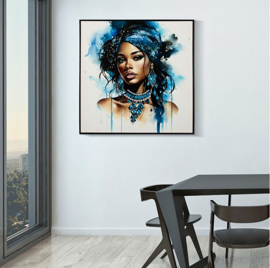 DIPINTO SU TELA LACCATO ALTEA B