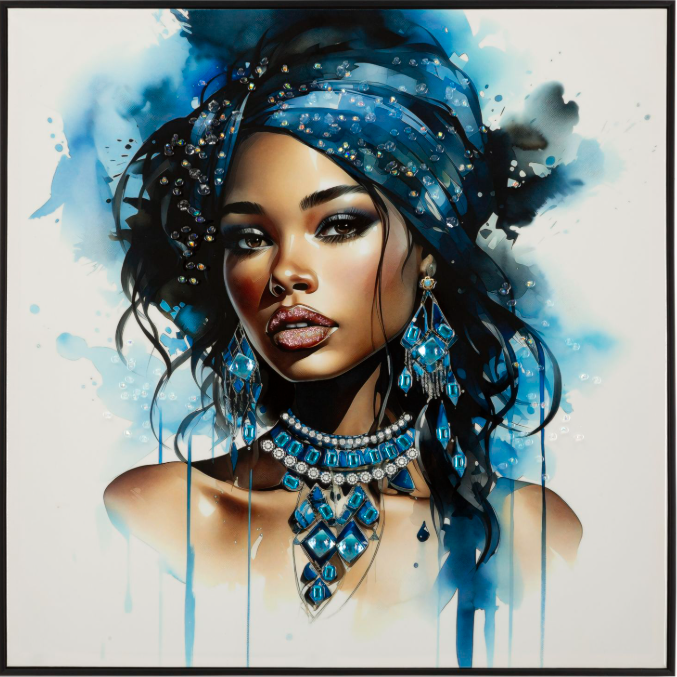 DIPINTO SU TELA LACCATO ALTEA B