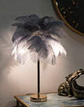 LAMPADA DA TAVOLO PALM GRIGIA CM Ø 55X60