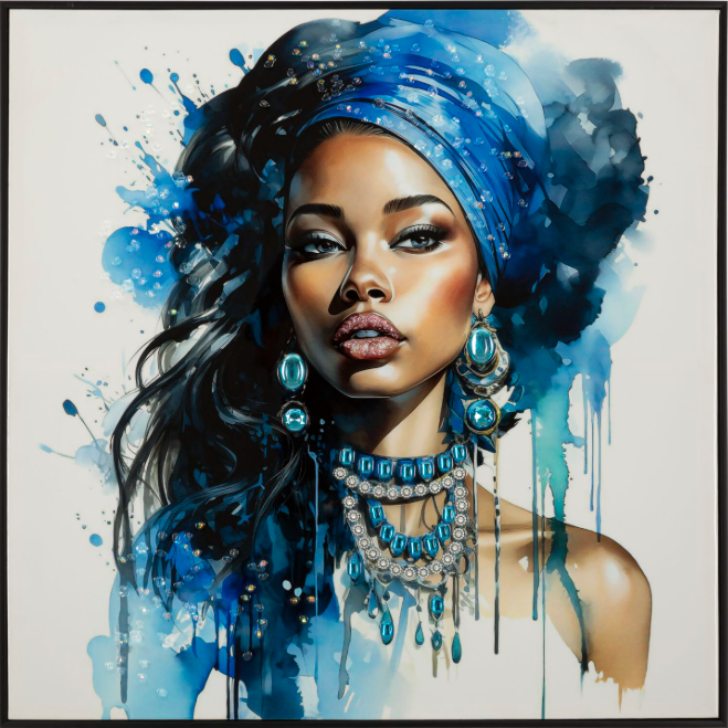 DIPINTO SU TELA LACCATO ALTEA