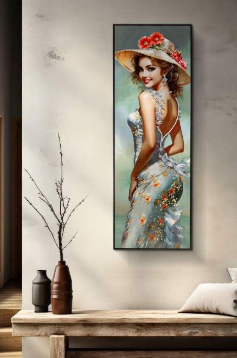 DIPINTO SU TELA DONNA