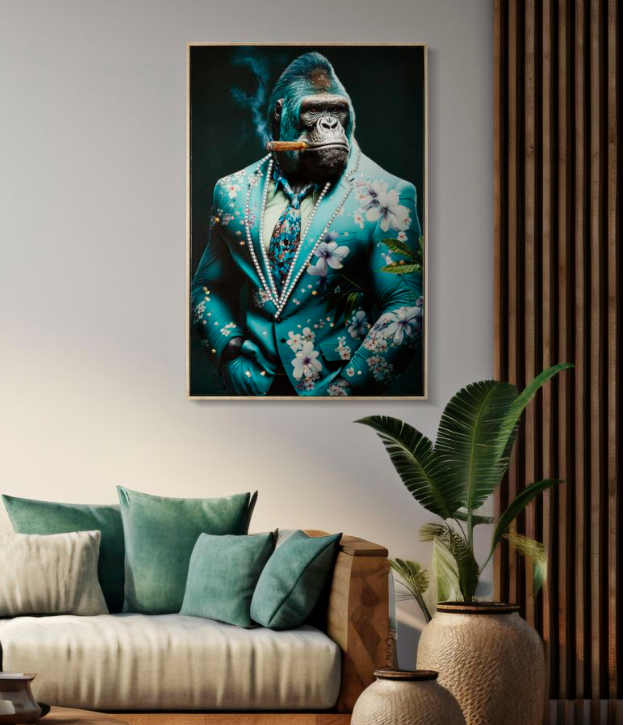 DIPINTO SU TELA LACCATO KONGY