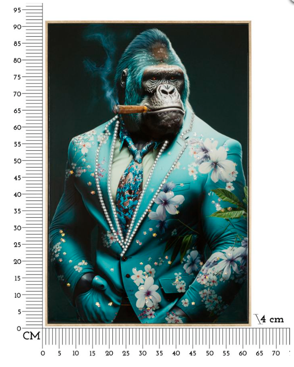 DIPINTO SU TELA LACCATO KONGY