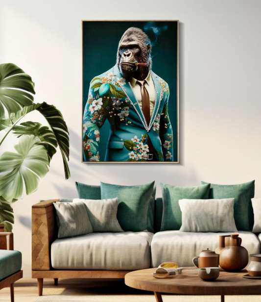 DIPINTO SU TELA LACCATO KONGY B