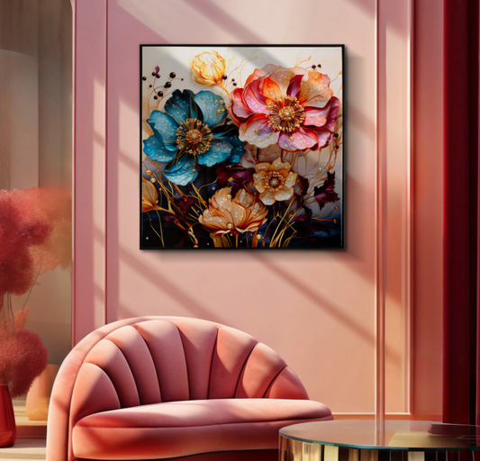 DIPINTO SU TELA LACCATO NARCY