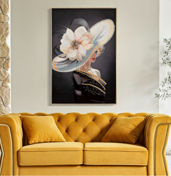 DIPINTO SU TELA LACCATO WIEN HAT