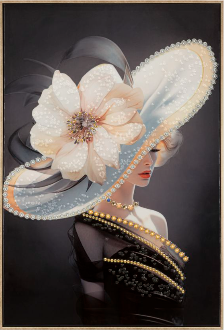 DIPINTO SU TELA LACCATO WIEN HAT