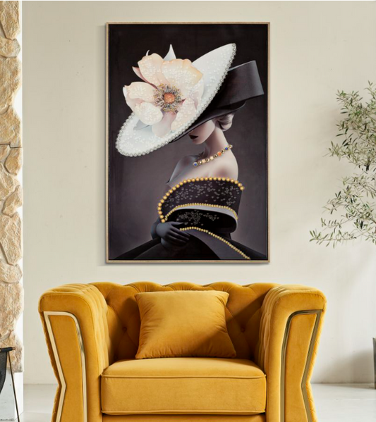 DIPINTO SU TELA LACCATO WIEN HAT B