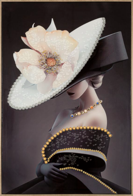 DIPINTO SU TELA LACCATO WIEN HAT B