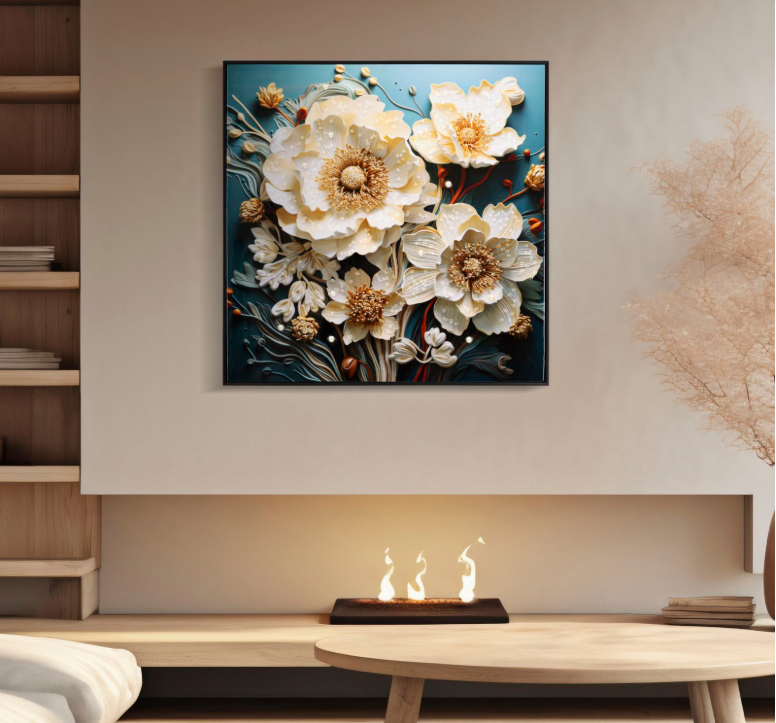 DIPINTO SU TELA LACCATO NARCY B