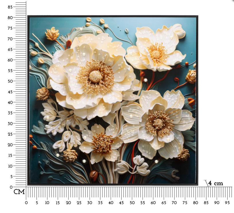 DIPINTO SU TELA LACCATO NARCY B